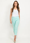 Robell Lena 09 Slim Fit Stretch Cropped Trousers, Mint