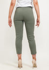 Robell Lena 09 Slim Fit Stretch Cropped Trousers, Khaki