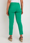 Robell Bella 09 Turn Up Ankle Grazer Trousers, Green