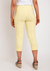 Robell Rose 07 Slim Fit Capri Trousers, Yellow