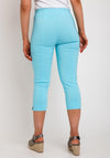 Robell Rose 07 Slim Fit Capri Trousers, Blue