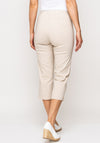 Robell Marie 07 Stretch Crop Trousers, Beige