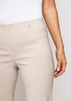 Robell Marie 07 Stretch Crop Trousers, Beige