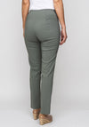 Robell Marie Stretch Slim Fit Trousers, Ivy Green