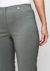 Robell Marie Stretch Slim Fit Trousers, Ivy Green