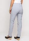 Robell Marie Stretch Slim Fit Trousers, Stone Grey