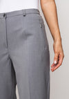 Robell Sahra Comfort Fit Straight Trousers, Silver Grey