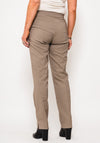 Robell Marie Stretch Slim Fit Trousers, Taupe