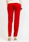 Robell Marie Full Length Slim Leg Trousers, Winter Red