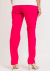 Robell Marie Full Length Stretch Slim Fit Trousers, Raspberry