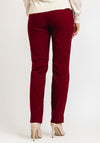 Robell Marie Full Length Slim Leg Trousers, Merlot