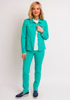Robell Happy Denim Effect Jacket, Jade Green