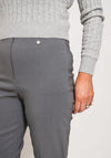 Robell Marie Stretch Slim Fit Trousers, Graphite Grey