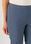 Robell Marie Slim Fit Trousers, Steel Blue