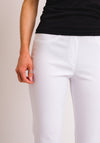Robell Bella Full Length Stretch Trousers, White