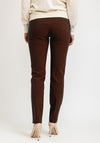 Robell Marie Full Length Slim Leg Trousers, Rust