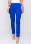 Robell Bella Full Length Stretch Trouser, Bright Blue