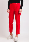 Robell Bella 09 Turn Up Cropped Trousers, Red