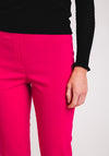 Robell Bella 09 Turn Up Cropped Trousers, Raspberry Pink