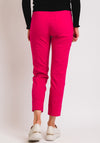 Robell Bella 09 Turn Up Cropped Trousers, Raspberry Pink