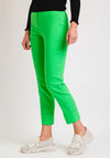 Robell Bella 09 Turn Up Cropped Trousers, Electric Green