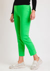 Robell Bella 09 Turn Up Cropped Trousers, Electric Green