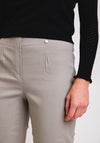 Robell Marie 07 Slim Fit Cropped Trousers, Stone