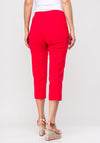 Robell Marie 07 Stretch Crop Trousers, Coral Pink