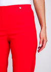 Robell Marie 07 Stretch Crop Trouser, Red