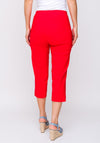 Robell Marie 07 Stretch Crop Trouser, Red