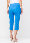 Robell Marie 07 Stretch Crop Trousers, Azure Blue