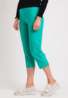 Robell Marie 07 Slim Fit Cropped Trousers, Jade Green