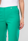 Robell Marie 07 Stretch Crop Trousers, Golf Green