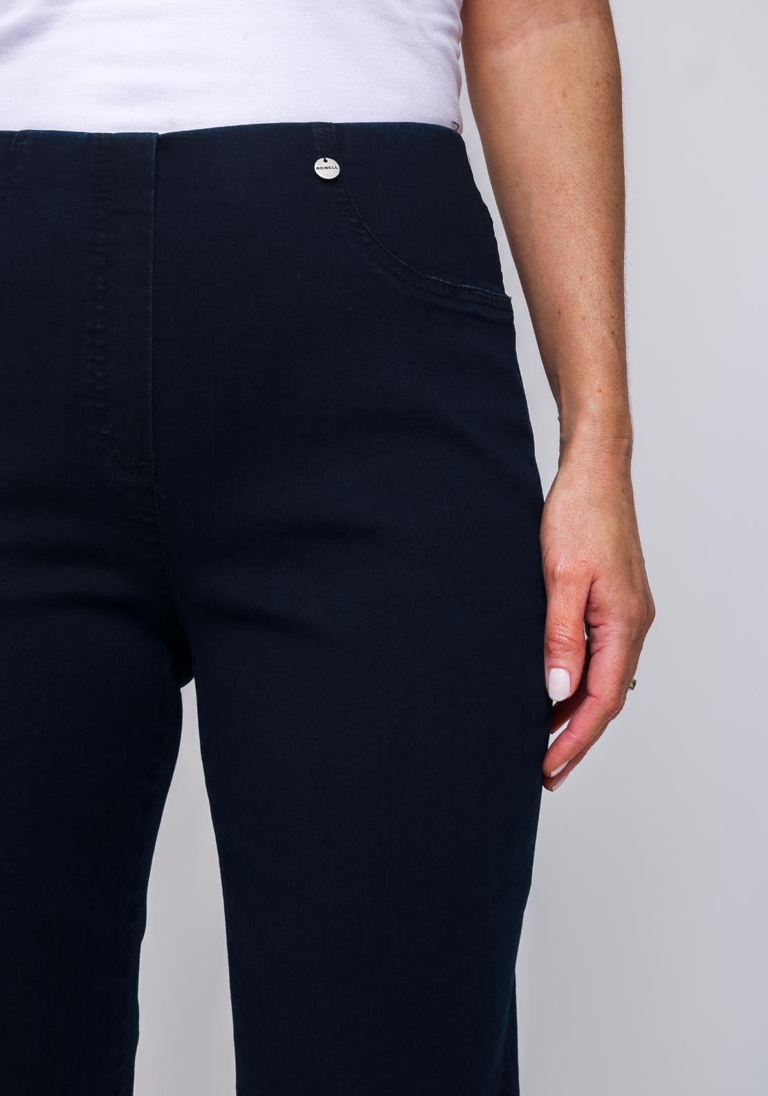Robell Bella Stretch Denim Jeans, Navy
