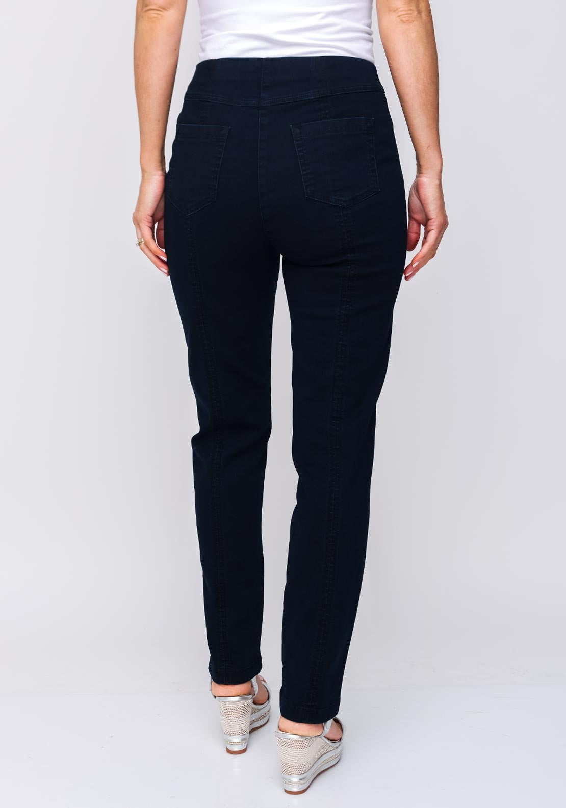 Robell Bella Stretch Denim Jeans, Navy
