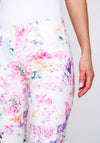 Robell Rose 09 Floral Print Super Slim Capri Trouser, Multi