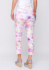 Robell Rose 09 Floral Print Super Slim Capri Trouser, Multi