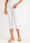 Robell Rose 07 Slim Fit Capri Trousers, White