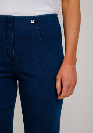 Robell Marie 07 Stretch Crop Jeans, Medium Denim