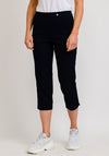 Robell Marie 07 Stretch Crop Trousers, Navy