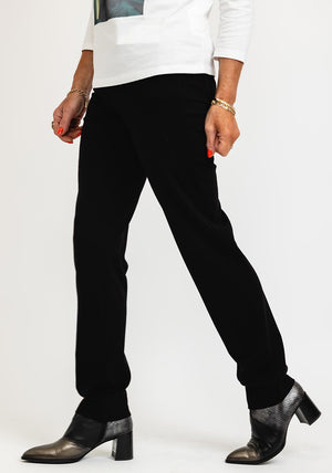 Robell Bella Full Length Comfort Stretch Trousers, Black