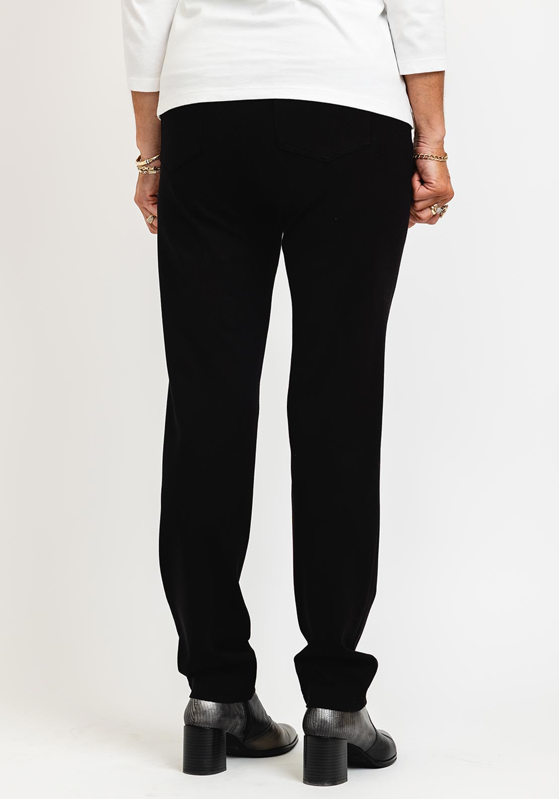 Robell Bella Full Length Comfort Stretch Trousers, Black