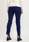 Robell Nena 09 Ankle Grazer Zip Detail Trousers, Deep Purple