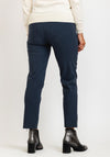Robell Nena 09 Ankle Grazer Zip Detail Trousers, Grey