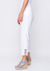 Robell Lena 09 Slim Fit Stretch Cropped Trouser, White
