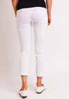 Robell Lena 09 Slim Fit Stretch Cropped Trouser, White