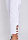 Robell Lena 09 Slim Fit Stretch Cropped Trouser, White