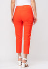 Robell Lena 09 Slim Fit Stretch Cropped Trousers, Orange