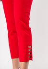 Robell Lena 09 Slim Fit Stretch Cropped Trousers, Red