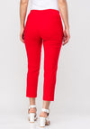 Robell Lena 09 Slim Fit Stretch Cropped Trousers, Red